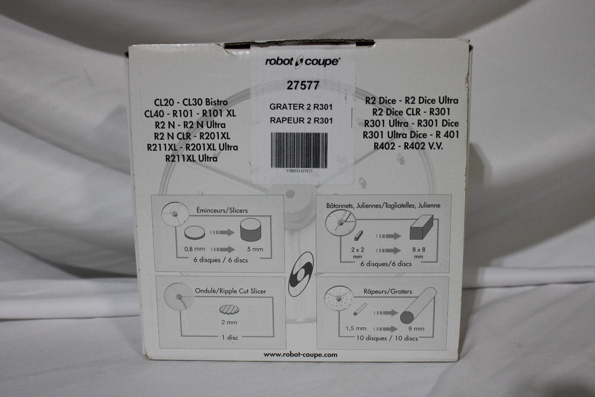 Robot Coupe Grater Blade 27577 2mm R301, New - NMB Restaurant Equipment
