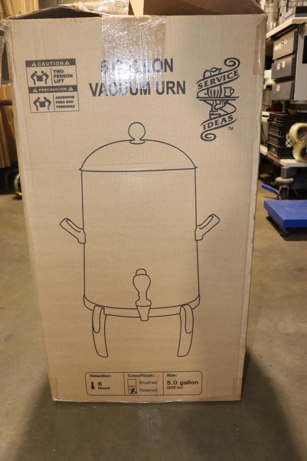 Service Ideas 5 Gal Low Volume Dispenser Thermal Coffee Urn, URN50VPSMD - NMB Restaurant Equipment