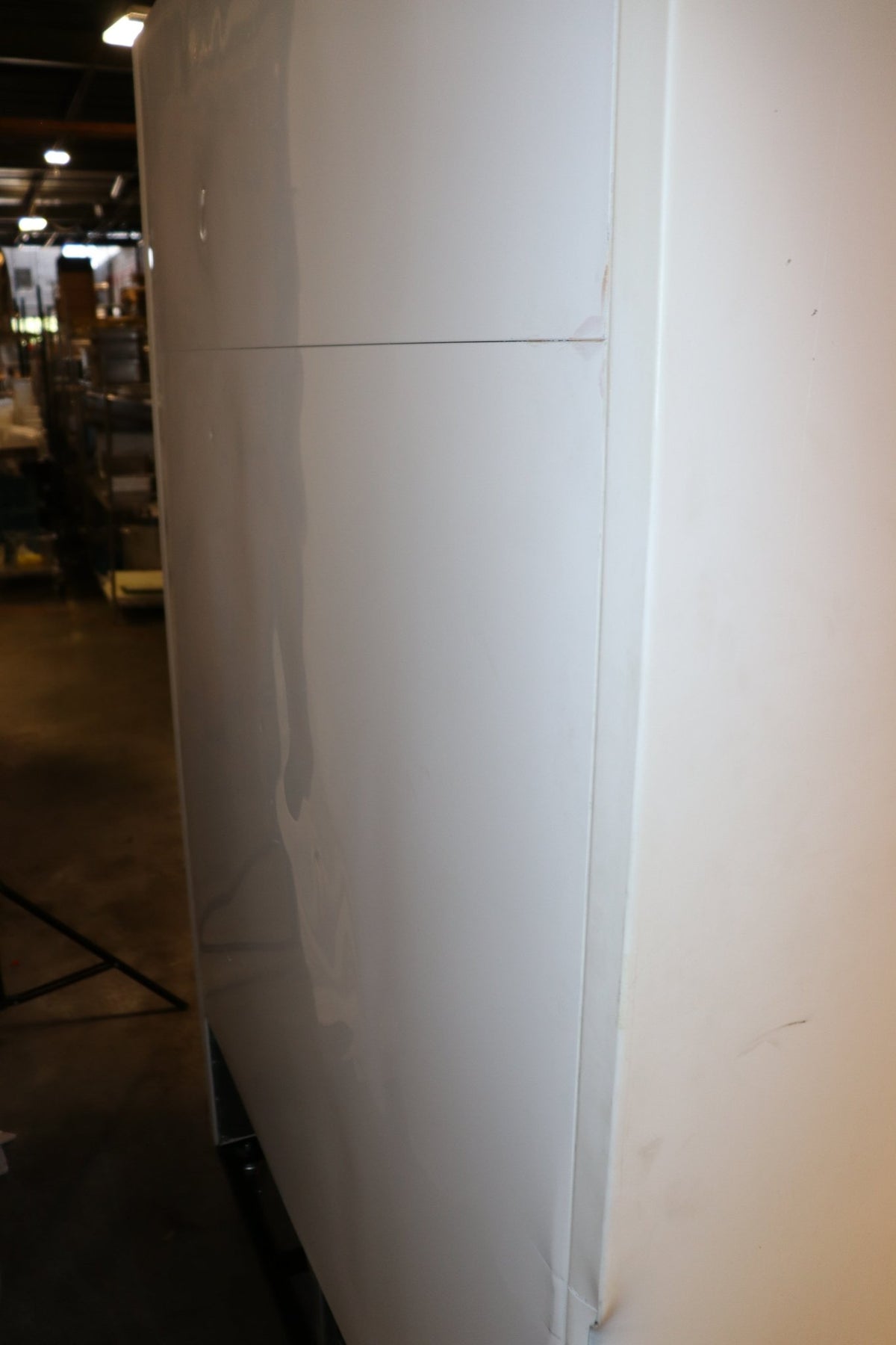 True Refrigeration GDM-49 Glass Door Merchandiser, w/ Shelves & Casters - NMB Restaurant Equipment