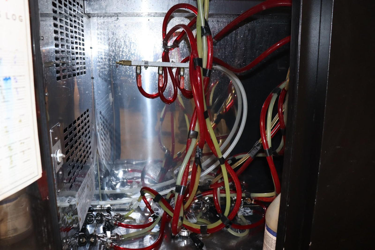 Turbo Air TBD-3SB-N 69" Kegerator Beer Dispenser, w/ Two Columns, Black, Used - NMB Restaurant Equipment