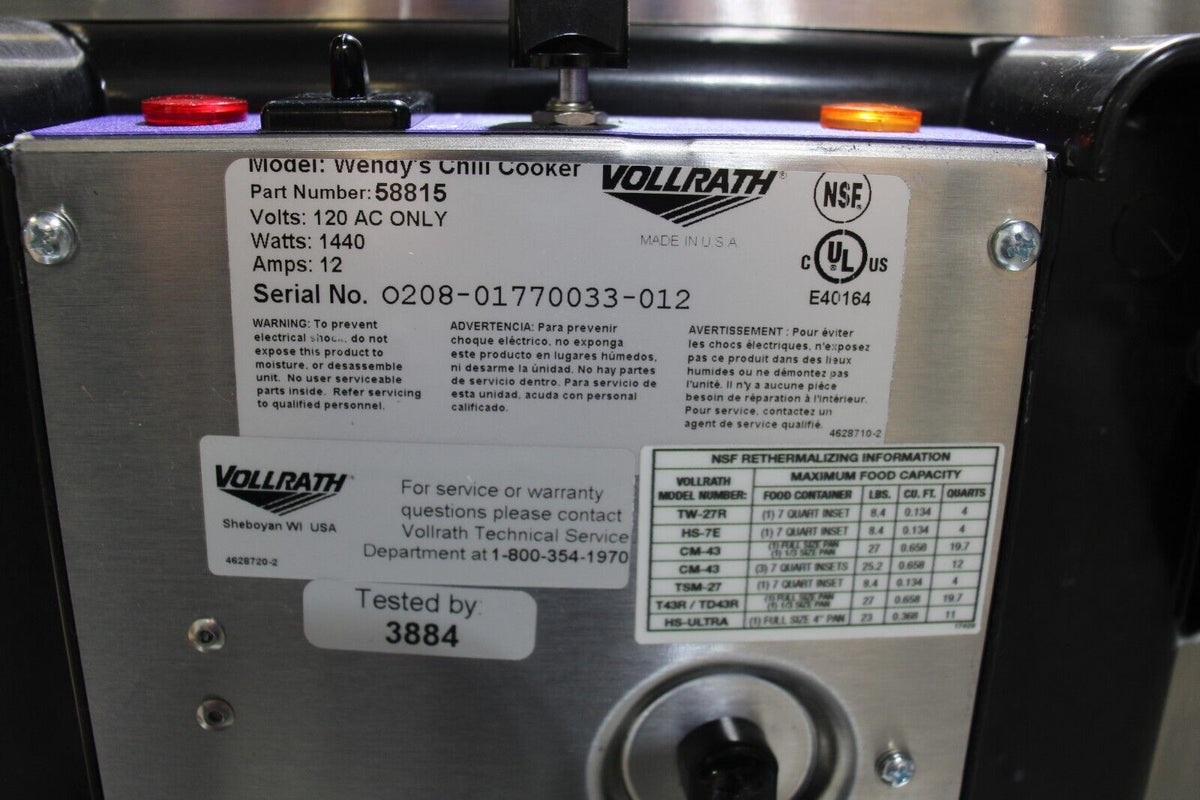 Vollrath 72023 Full Size Electric Countertop Cayenne Food Rethermalizer - NMB Restaurant Equipment