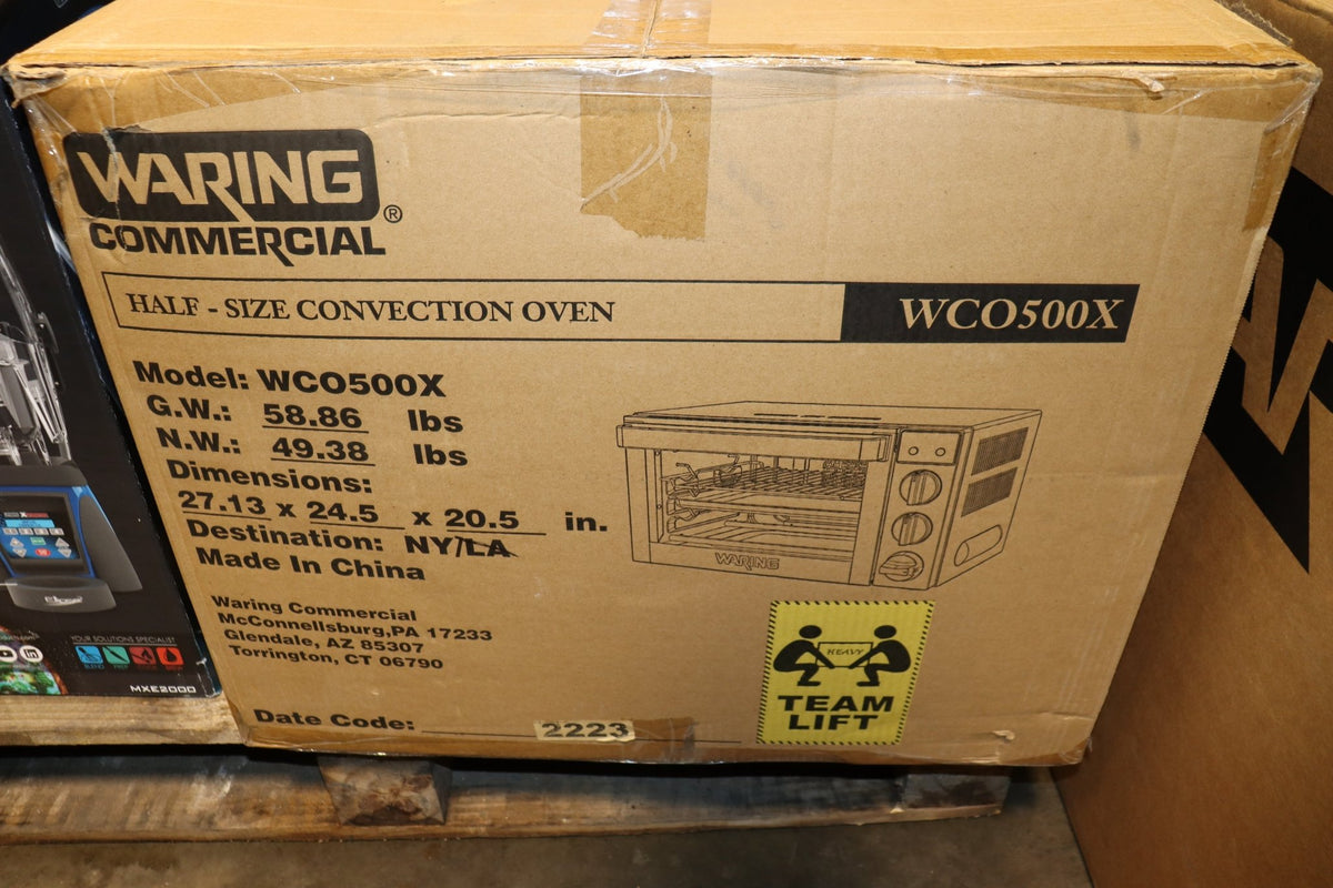 Waring WCO500X Half-Size Electric Countertop Convection Oven - 120V, 1,700W - NMB Restaurant Equipment