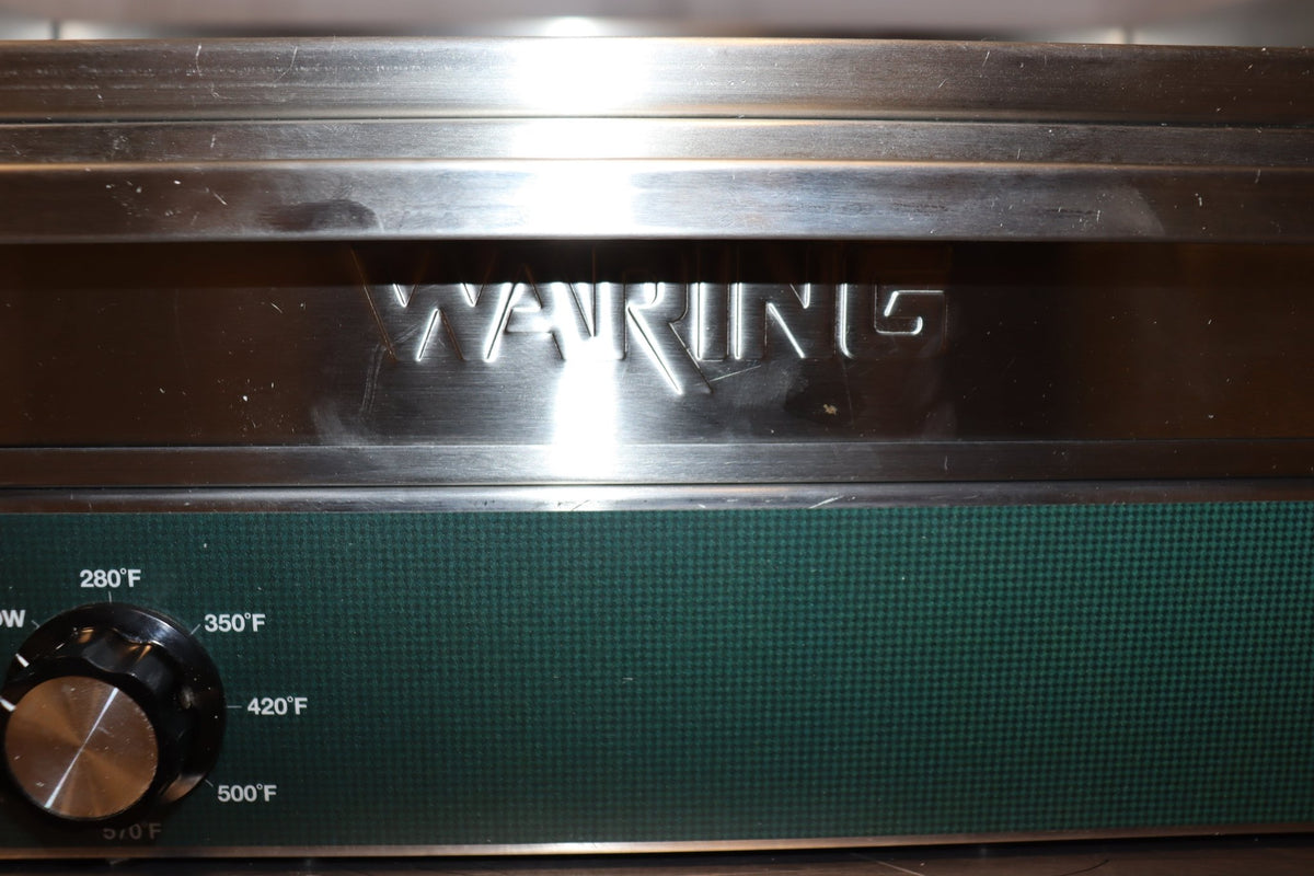 Waring WGR240X 28" Electric Countertop Griddle, 240V, Stainless Steel Top - NMB Restaurant Equipment