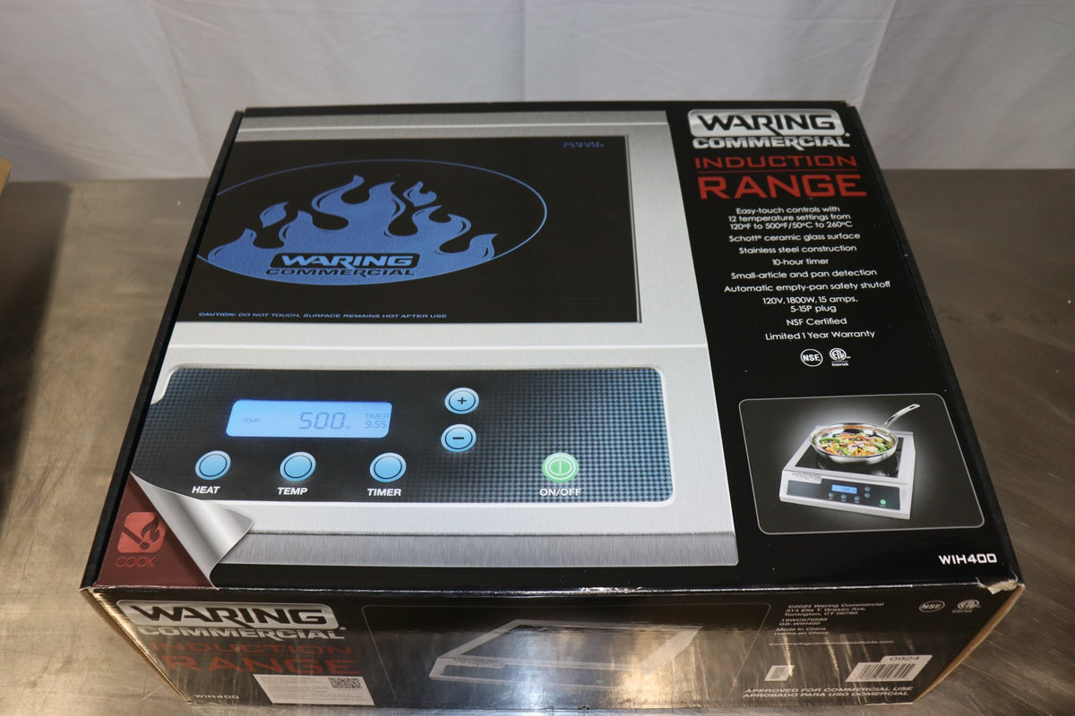 Waring WIH400X 13" Electric Induction Range 120V, 1800W - NMB Restaurant Equipment