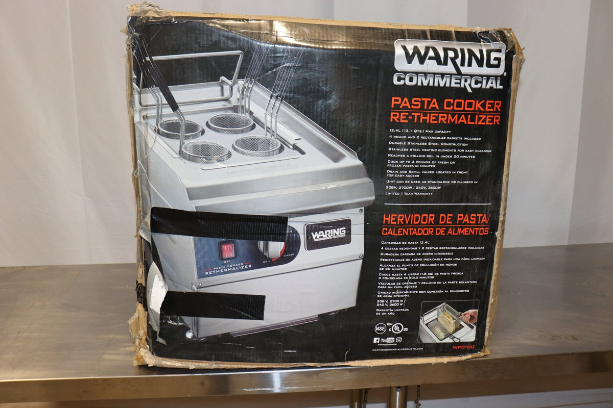 Waring WPC100 3.5 Gallon Electric Pasta Cooker, 240V, 3600W - NMB Restaurant Equipment