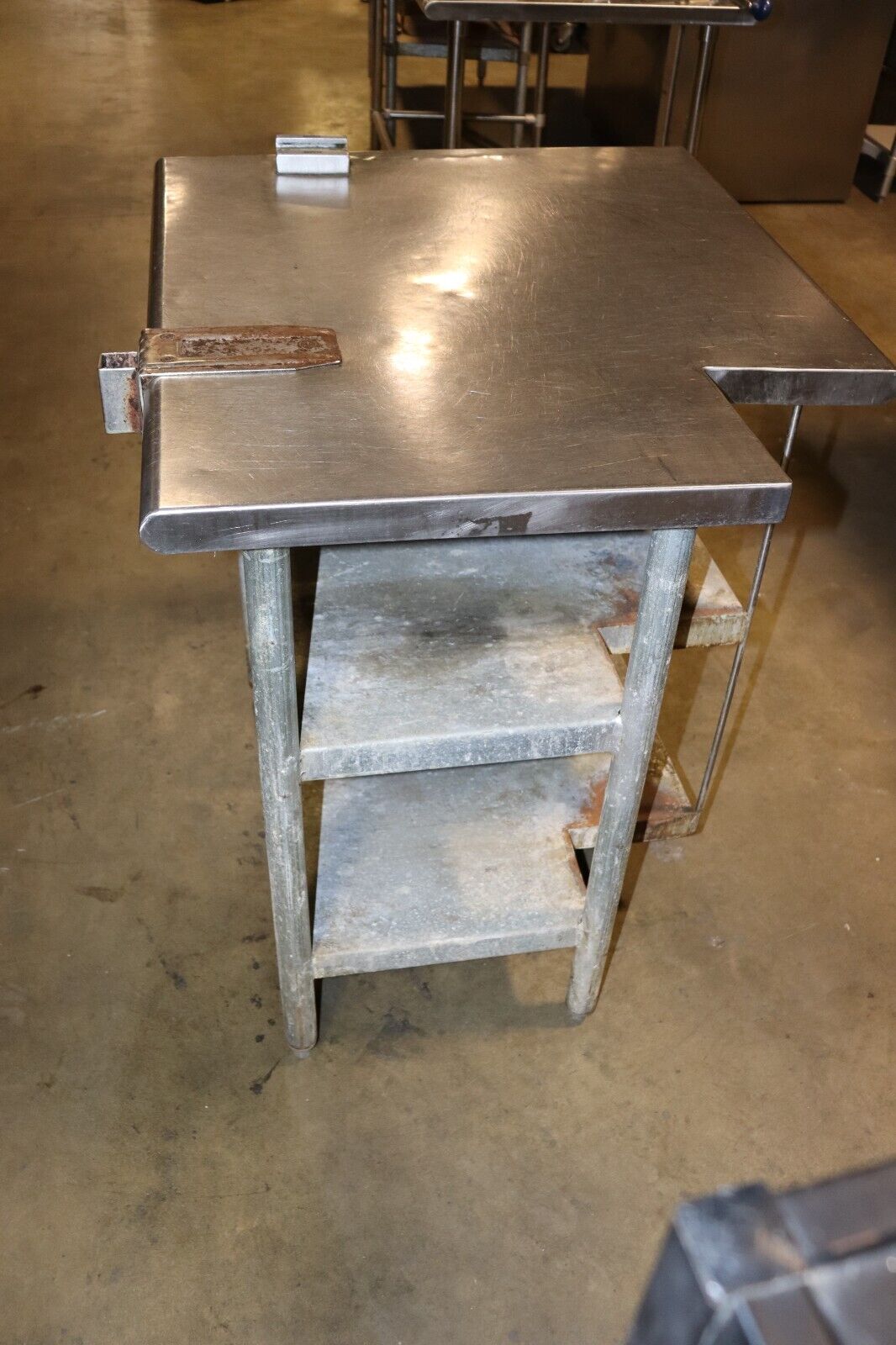 Stainless Steel Prep Table Corner w/ Drawer, 36" x 30", w/ Under Shelf