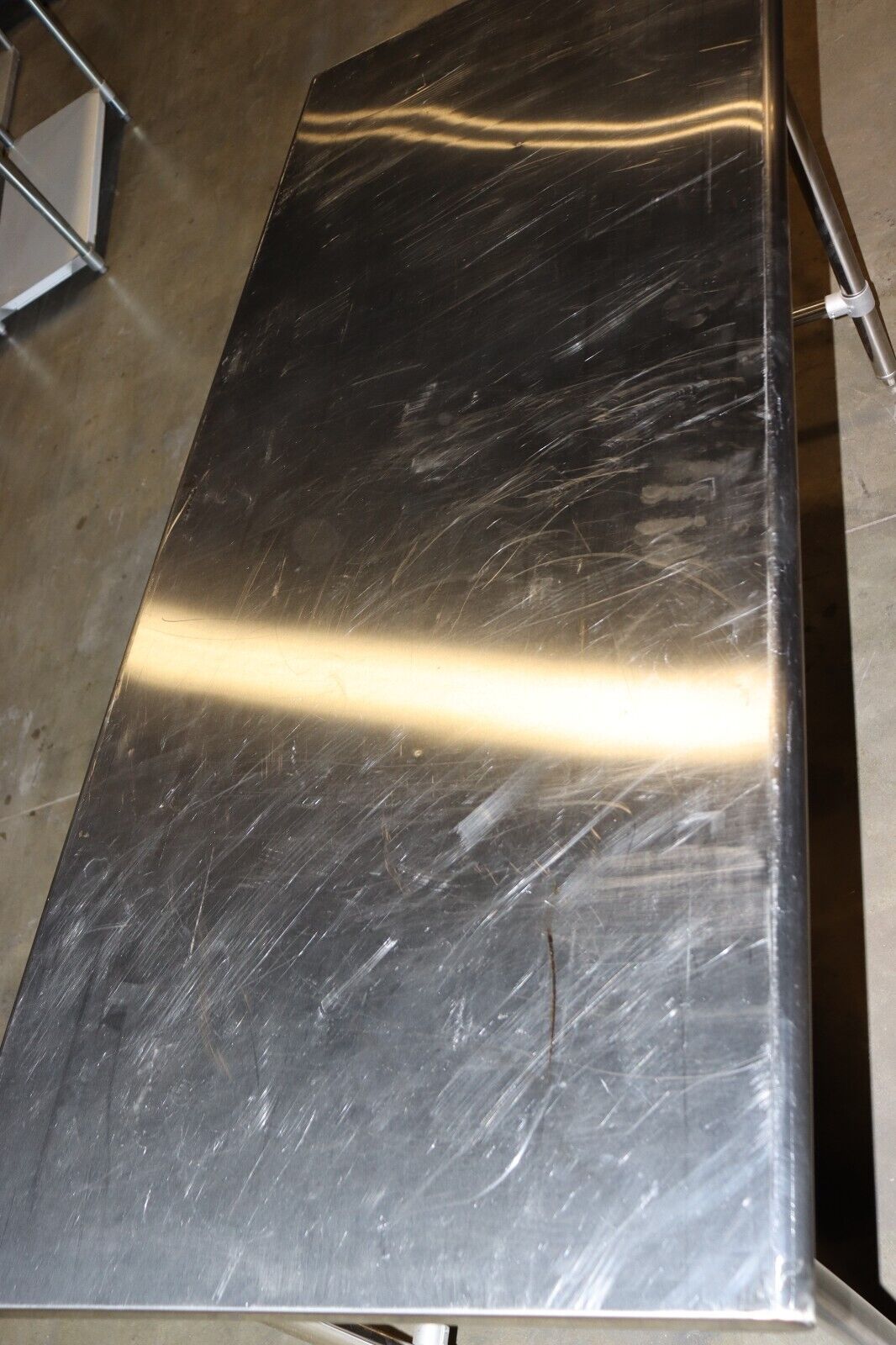 Uline H-6921 Deluxe Stainless Steel Work Table, 72" wide x 30" Deep, Open Bottom