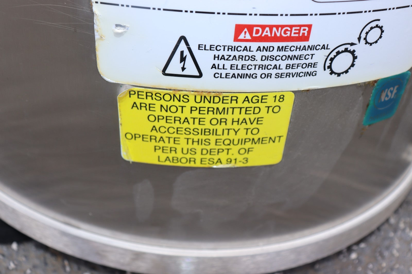 UNIVEX 20LB ELECTRIC PORTABLE VEGETABLE PEELER MODEL G-PEELER, CLEAN, USED