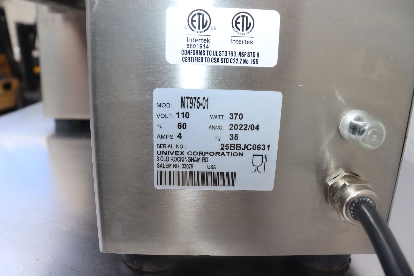 Univex MT975 Countertop Meat Tenderizer, New Open Box