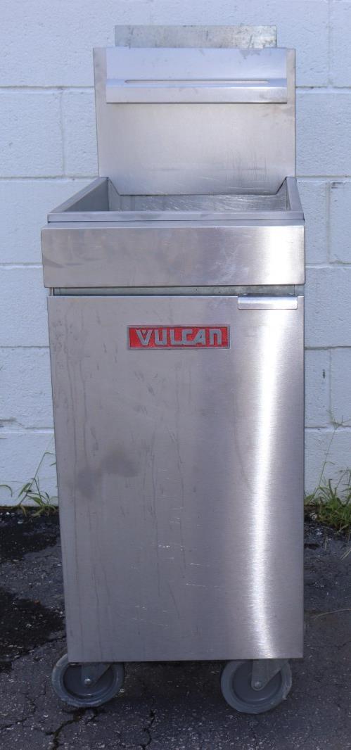 Vulcan LG400-1 45-50 lb. Natural Gas Floor Fryer - 120,000 BTU