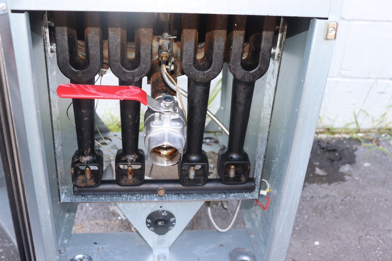 Vulcan LG400-1 45-50 lb. Natural Gas Floor Fryer - 120,000 BTU