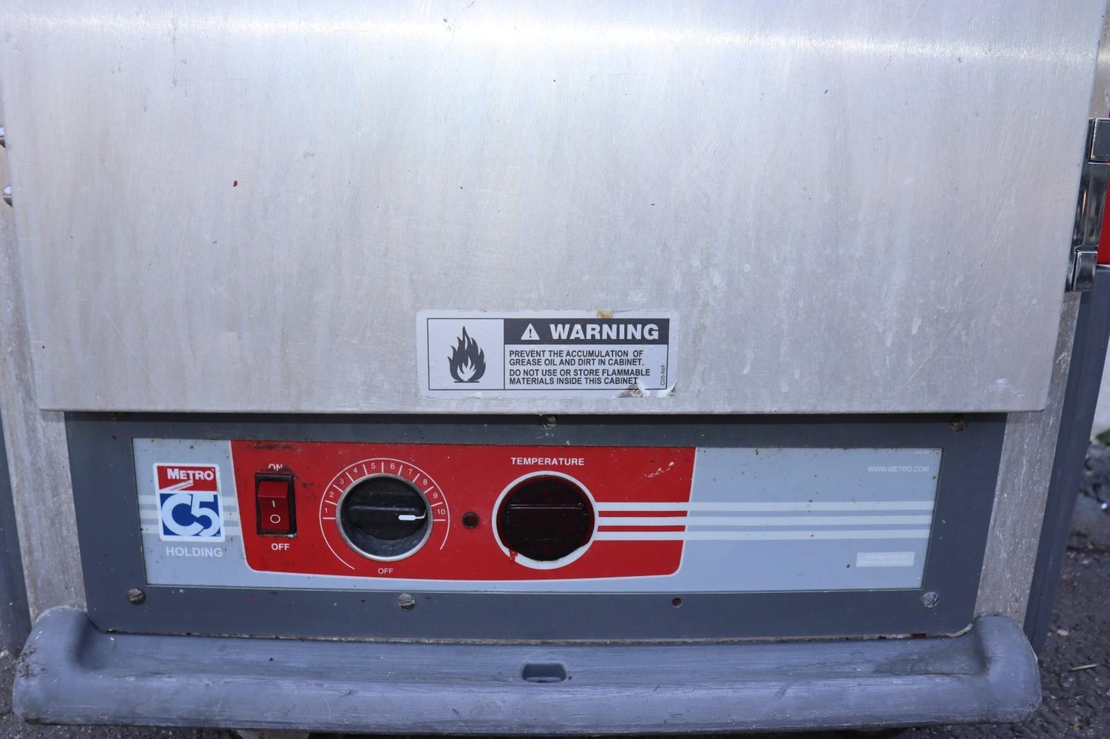 Used Metro C539-HDS-U Full Height Heated Holding Cabinet, Univ Wire Pan Slides