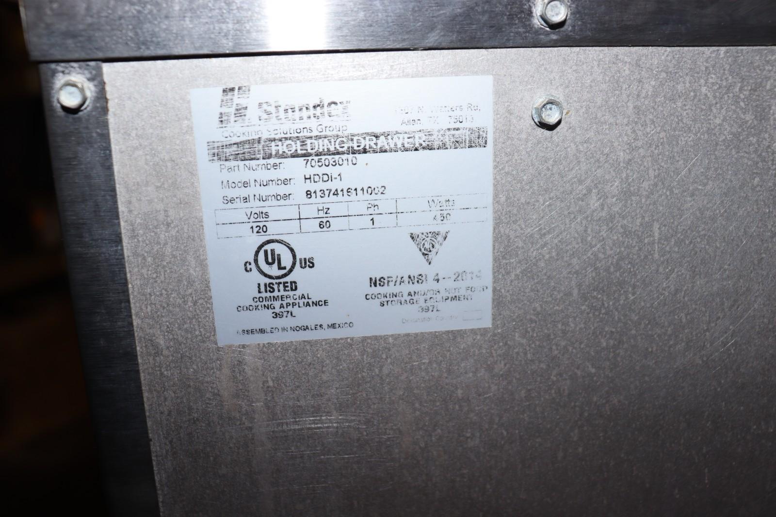 APW WYOTT HDDi-1 120V Countertop Single Drawer Food Warmer/Holding, Used, CLEAN