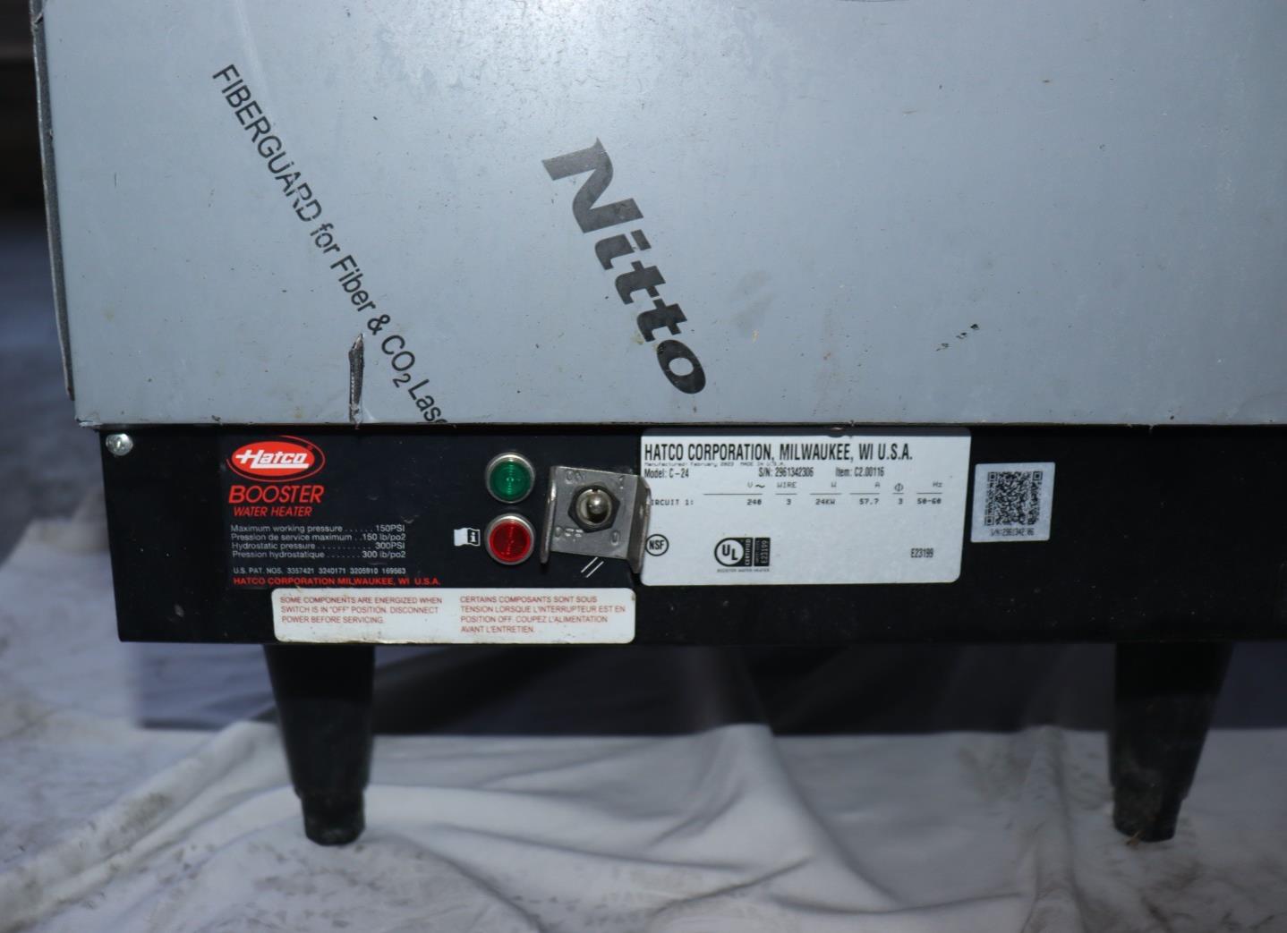 HATCO ELECTRIC BOOSTER WATER HEATER C-27 208VAC 27 KW 3PH 6 GAL GALLON - USED