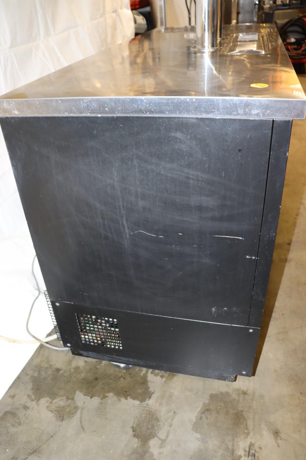 Turbo Air TBD-3SB-N 69" Kegerator Beer Dispenser, w/ Two Columns, Black, Used