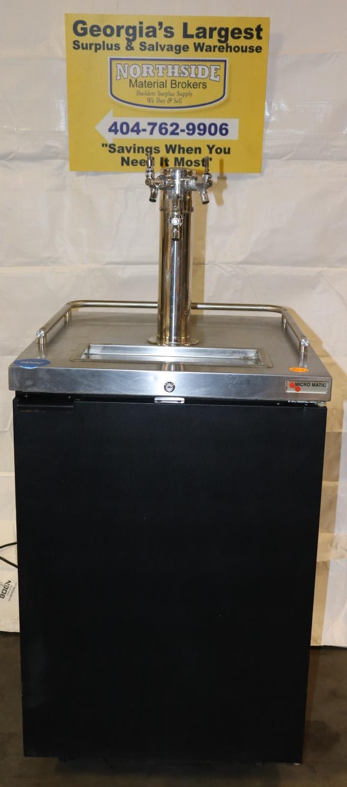 Micro Matic MDD23 25" Draft Cold Brew Dispenser w/ (2) 1/6 Keg Capacity 115v