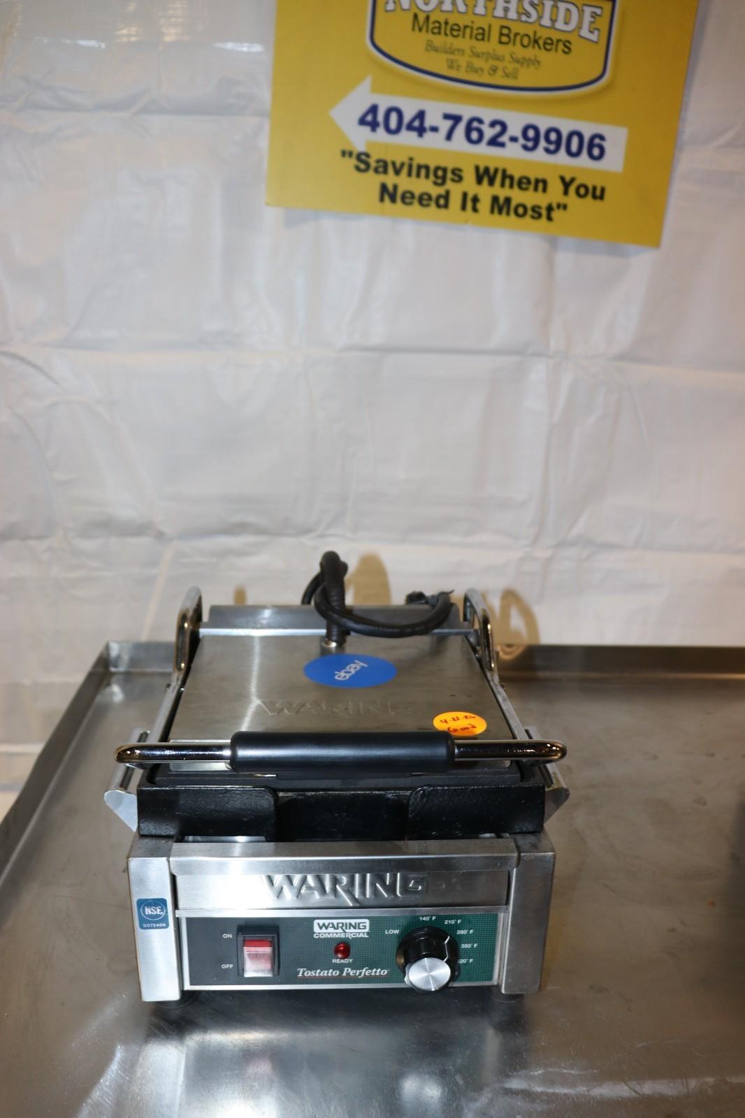 Waring WFG150 Tostato Perfetto Top & Bottom Panini Grill, Used, CLEAN