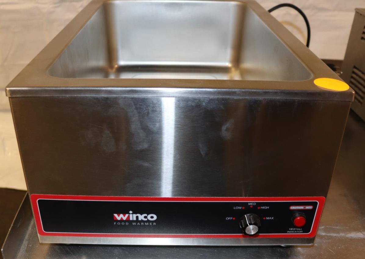 Winco FW-S500 Commercial Portable Steam Table Food Warmer 120V 1200W, Used