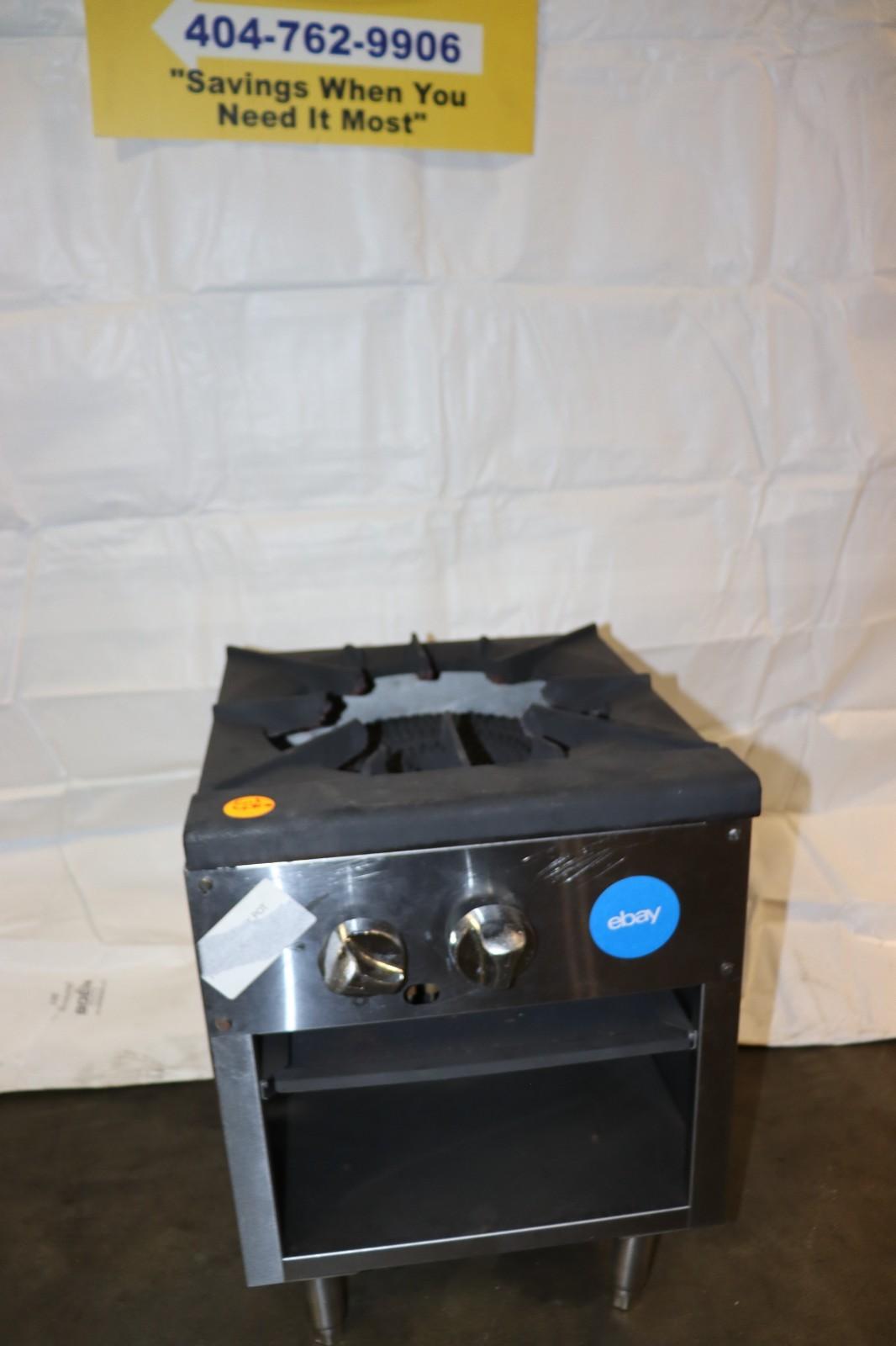 18 in 1 Burner Gas Stock Pot Range, Floor Model, Used, Clean - NMB Restaurant Equipment