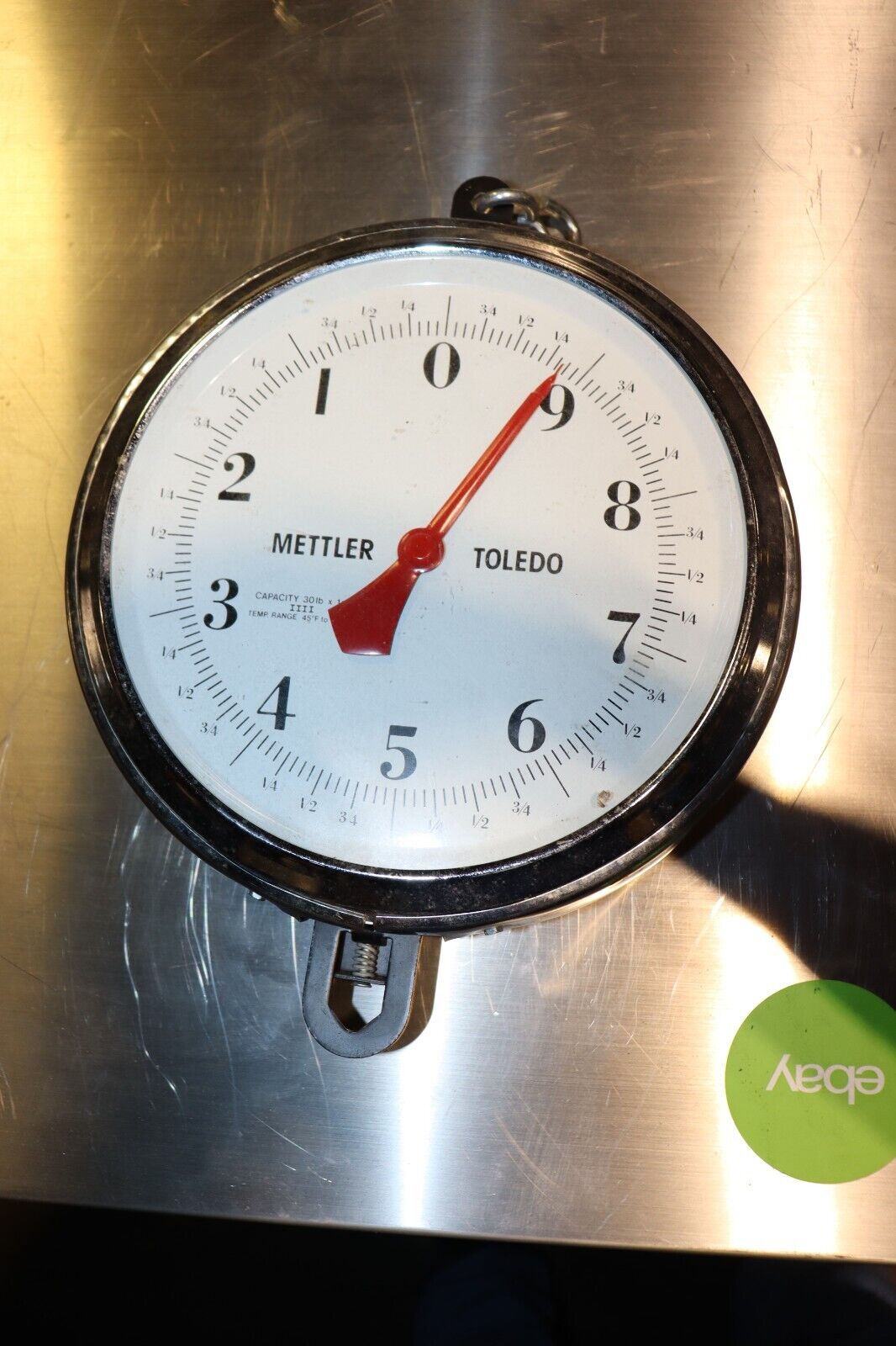 Used METTLER TOLEDO Model 2114 Produce 30lb Weighing Scale Only, NON CALEBRATED
