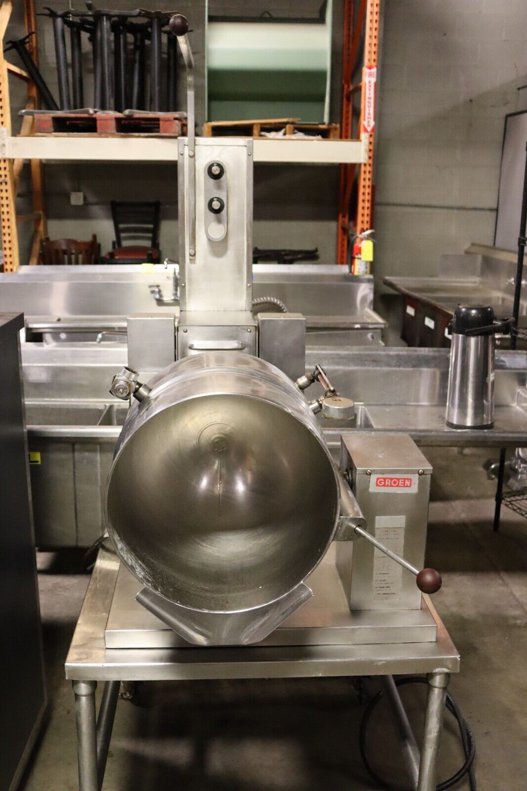 Groen TDB-20A TA/2 Electric Tilt Kettle with Dual Agitator, Used