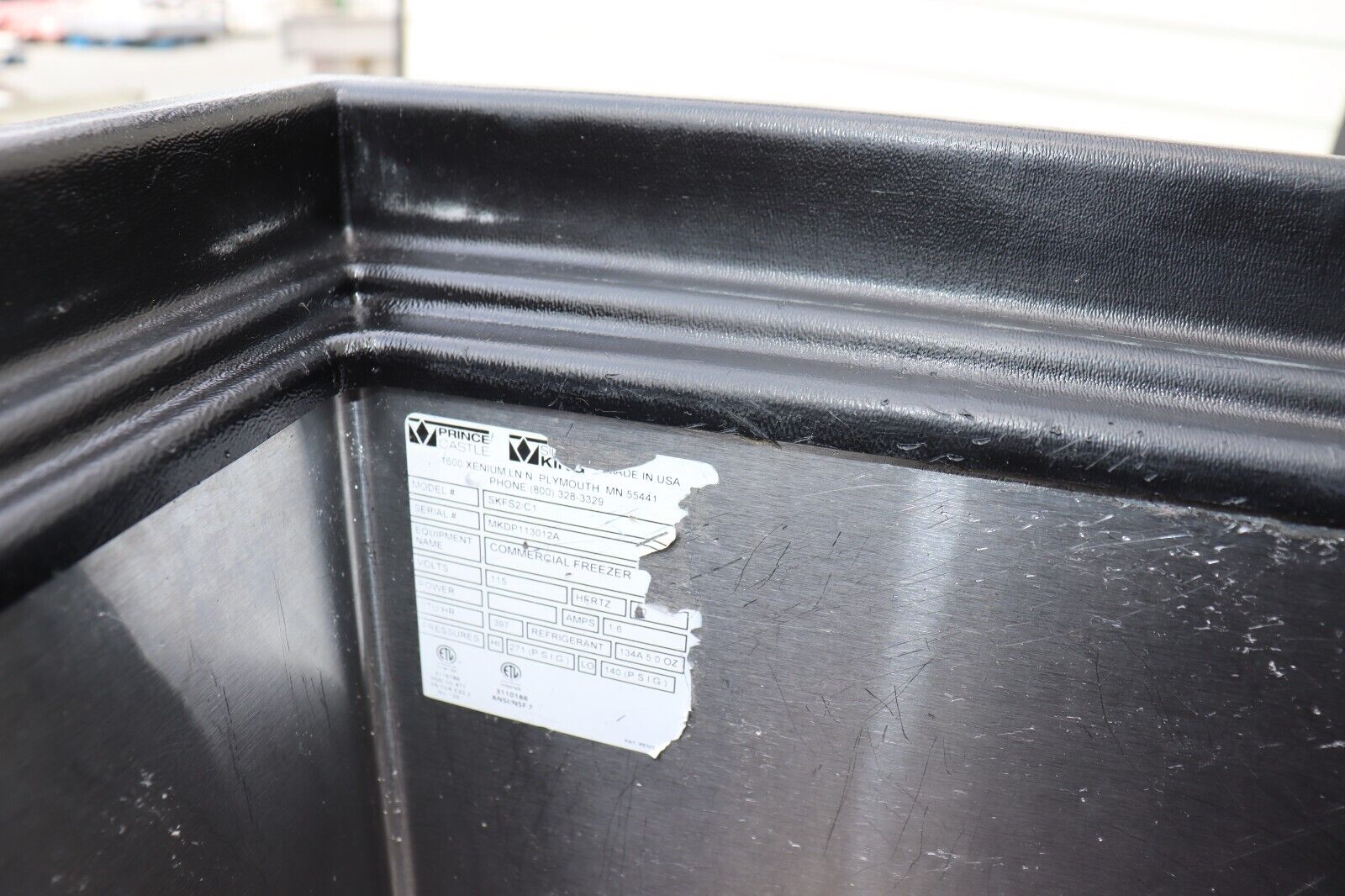 Silver King SKFS2/C1 Flip Door Ice Cream Mobile Freezer, Used, Tested