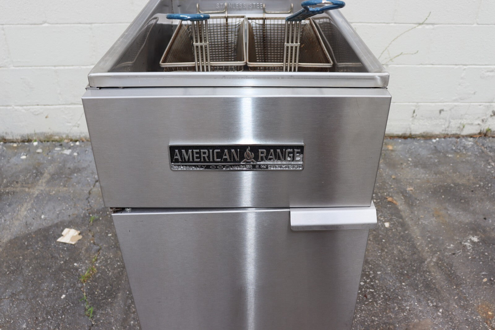 American Range AF-35/50 Fryer 16 Inch Natural Gas Fryer, Used, CLEAN