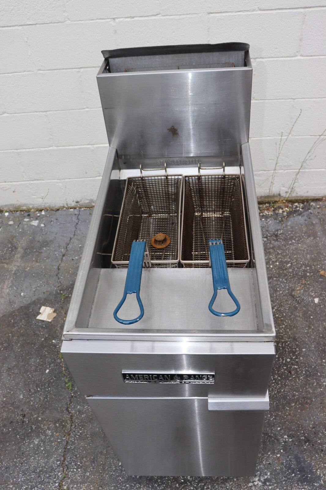 American Range AF-35/50 Fryer 16 Inch Natural Gas Fryer, Used, CLEAN