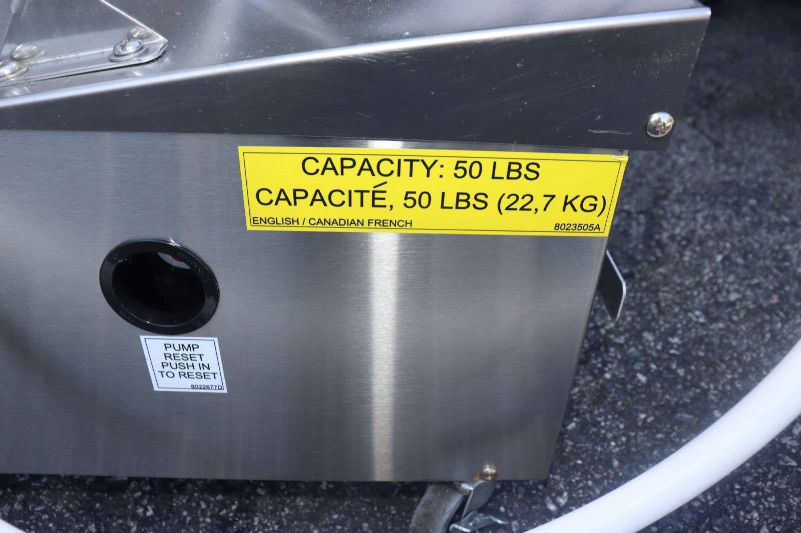 NEW 50 LB Portable Oil Filter Frymaster PF50 With Heater On Wheels