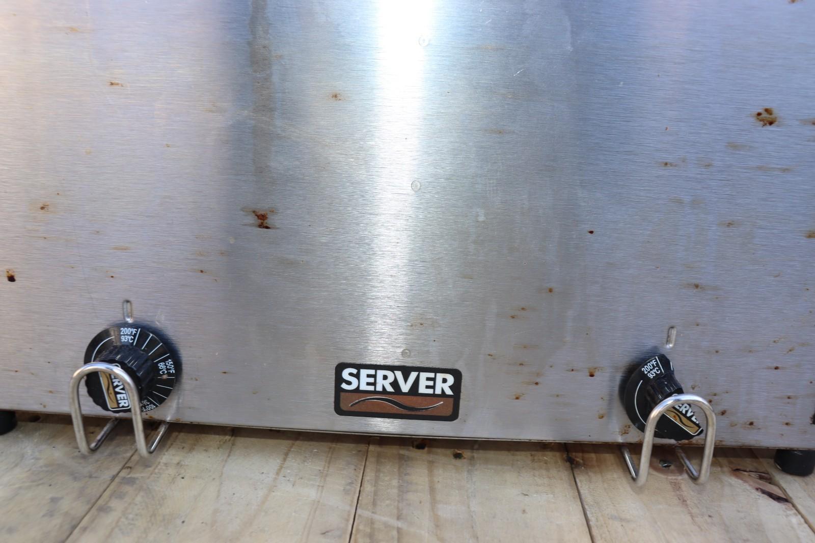 Server Twin 4-qt (3.8 l) Food Server Model FS81210 120V, 1 Knob Broke, Tested!
