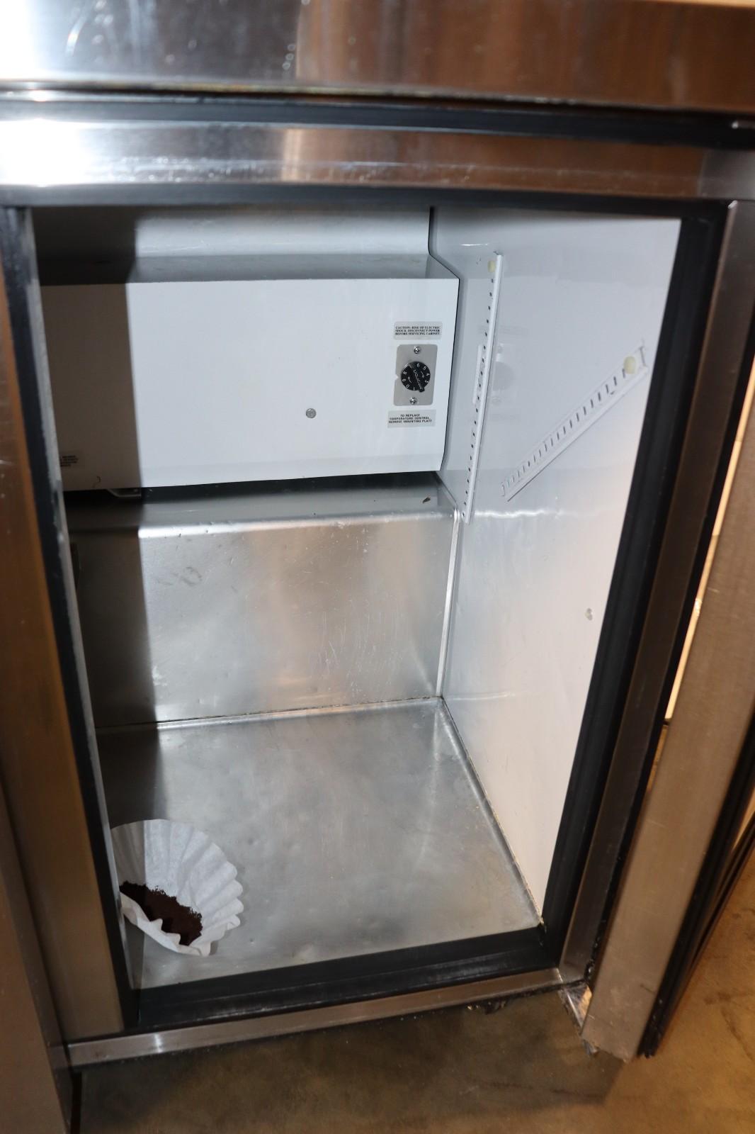 True Manufacturing Co. TUC-36-LP 2-Door Undercounter Fridge, Used