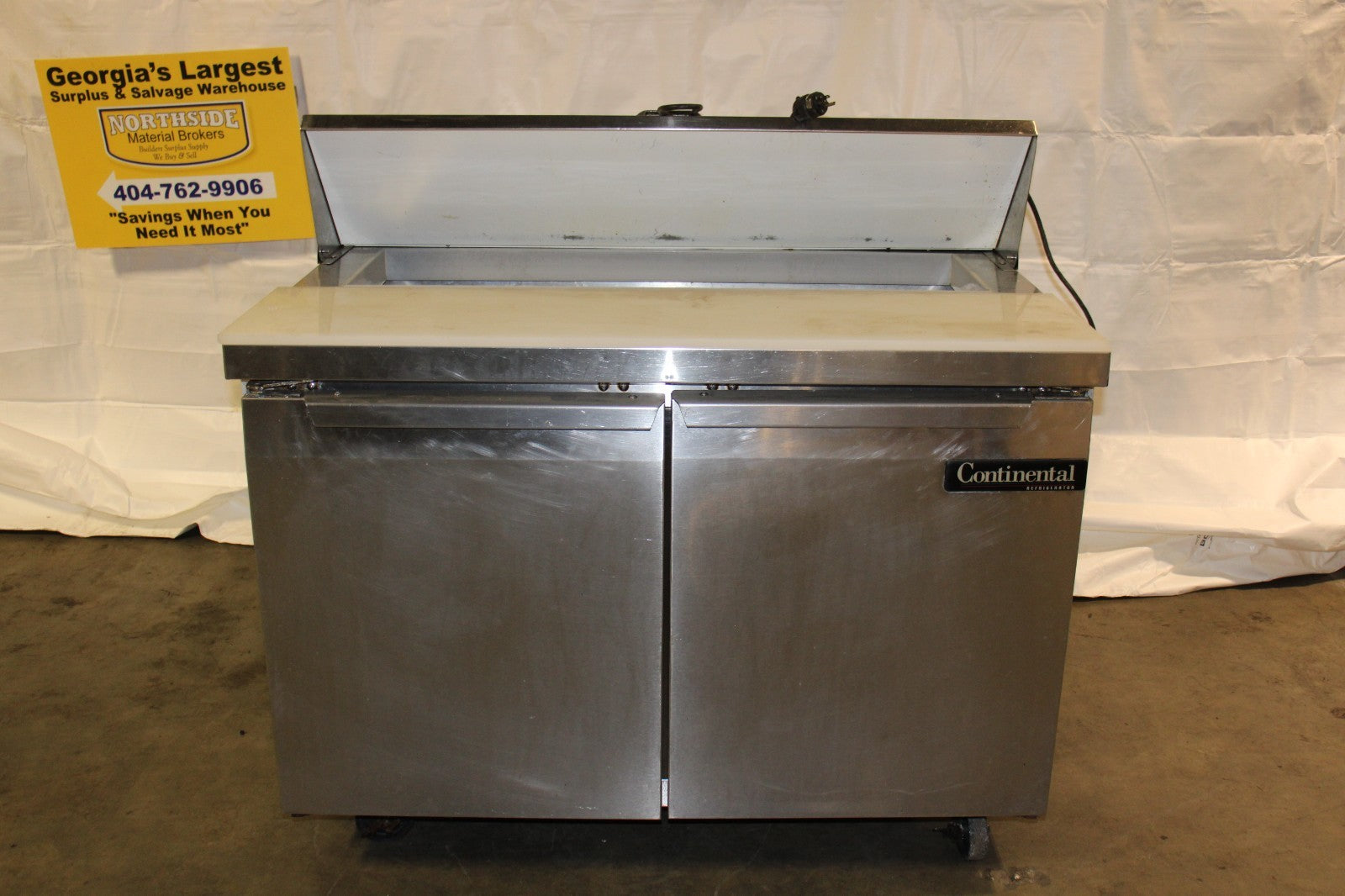 48 INCH CONTINENTAL SANDWICH PREP REFRIGERATOR SW48-12
