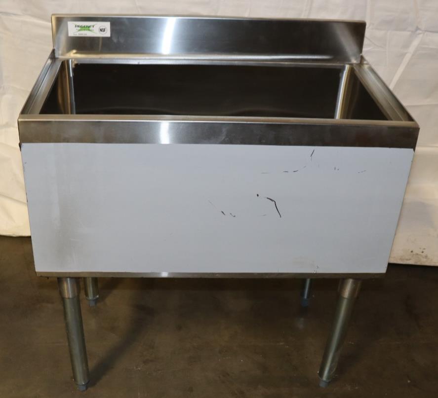 NEW Regency Underbar Stainless Steel Commercial NSF 98lb Ice Bin 18" x 30" Bar