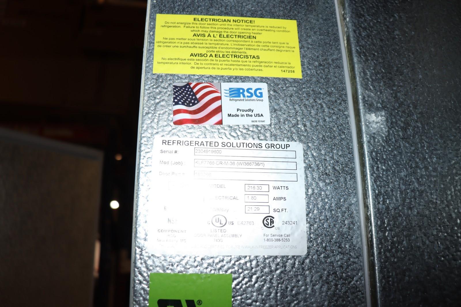 Nor-Lake Walk-Ins KLB7766-C - Kold Locker Indoor Cooler w/ Floor, 72x72x91, NOB