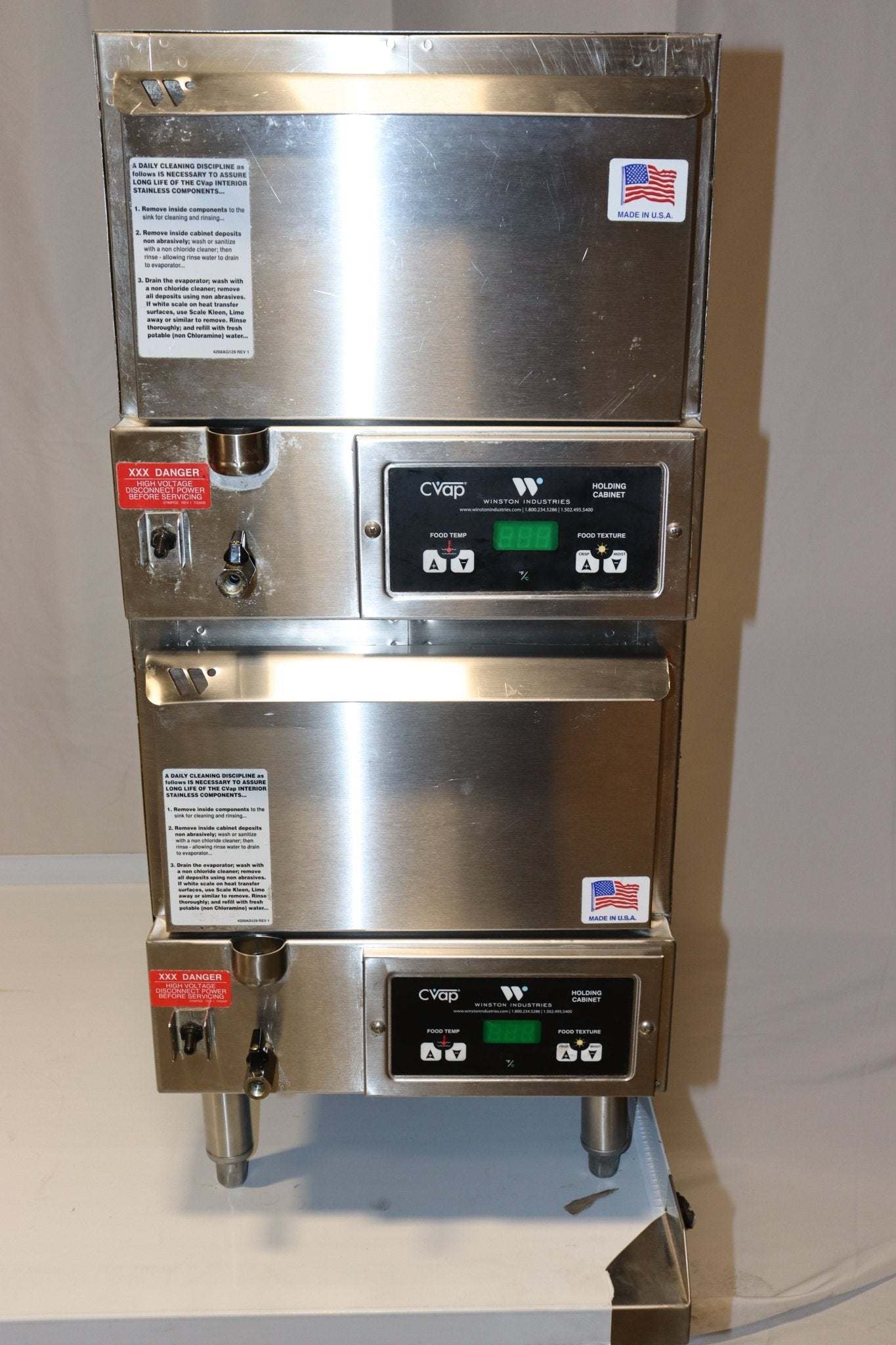 (2) Winston HBB5N1 16 1/2"W Freestanding Warming Drawer, 120v - NMB Restaurant Equipment