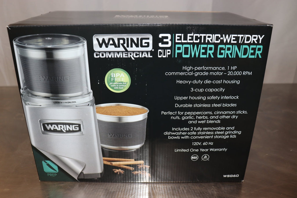 3 Cup Commercial Spice Grinder, Waring WSG60, 120V - NMB Restaurant Equipment
