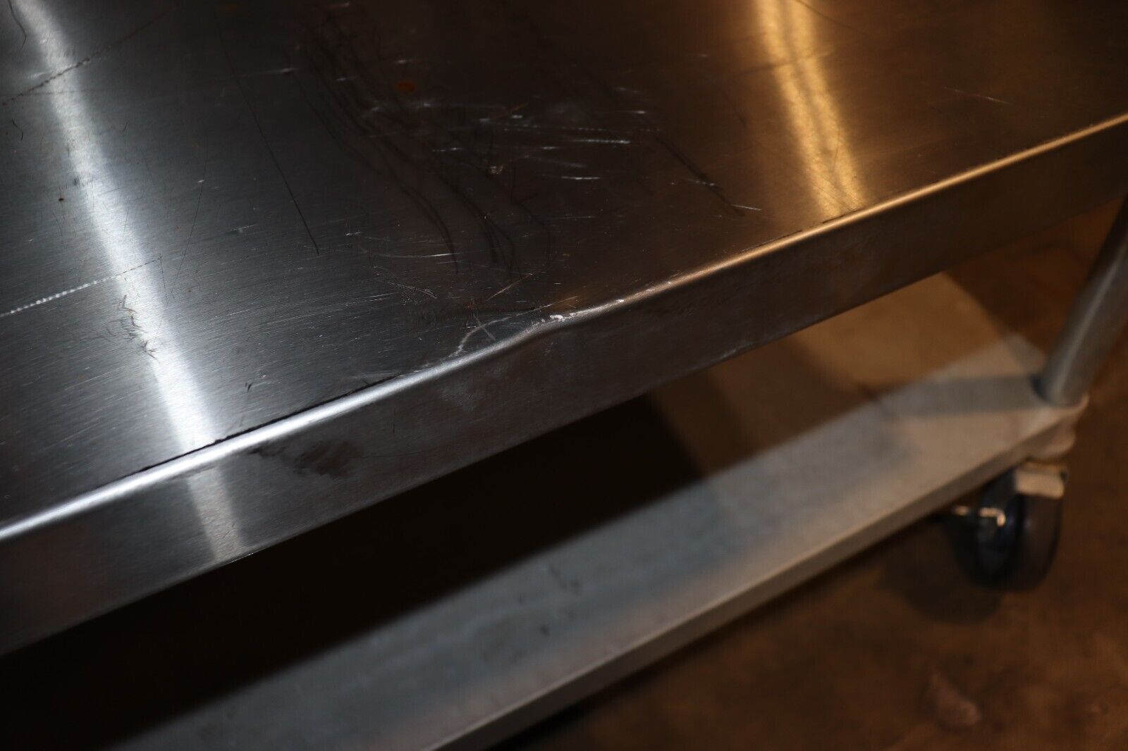 30"W x 60"L Stainless Steel Restaurant Stand Table with Undershelf and Casters - NMB Restaurant Equipment