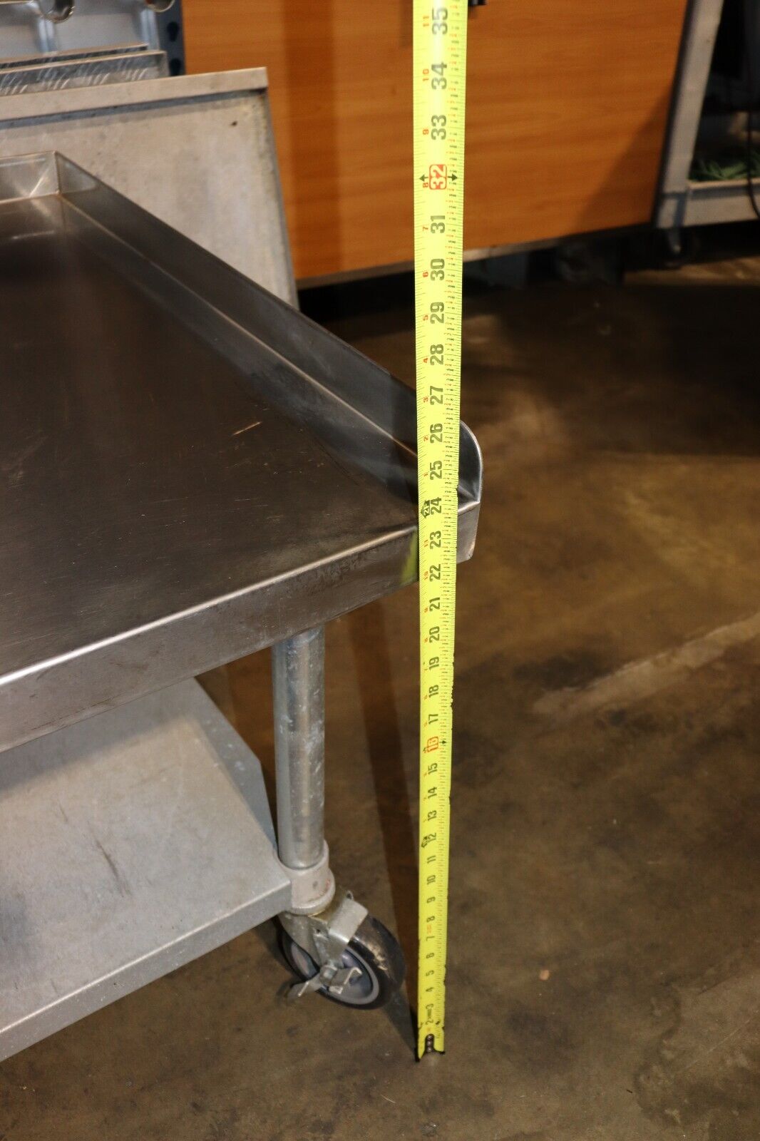 30"W x 60"L Stainless Steel Restaurant Stand Table with Undershelf and Casters - NMB Restaurant Equipment