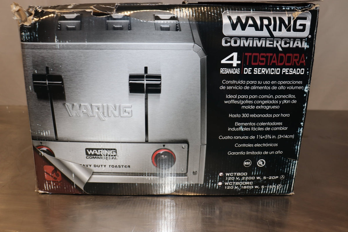 4-Slice Heavy Duty Toaster Waring Commercial, WCT800 - NMB Restaurant Equipment