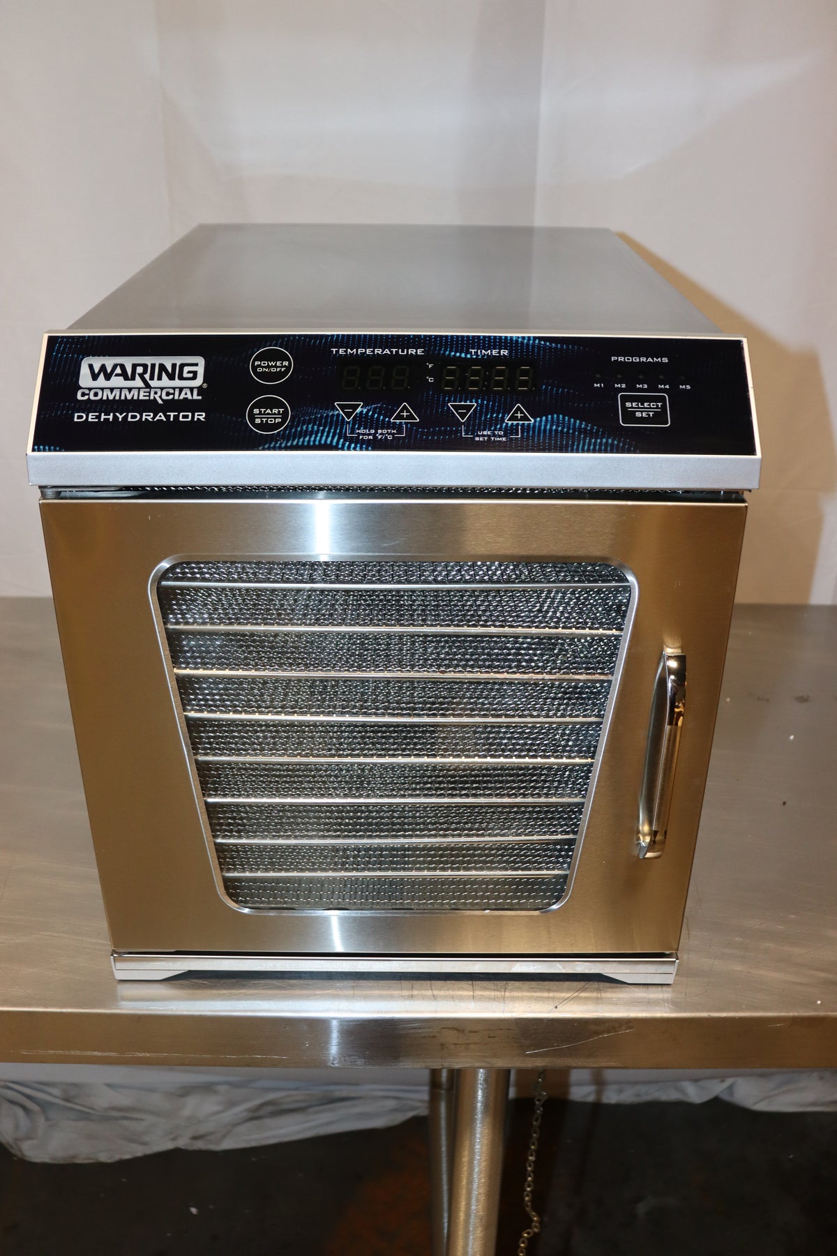 Waring 10 Tray Single Zone Stainless Commercial Food Dehydrator, WDH10