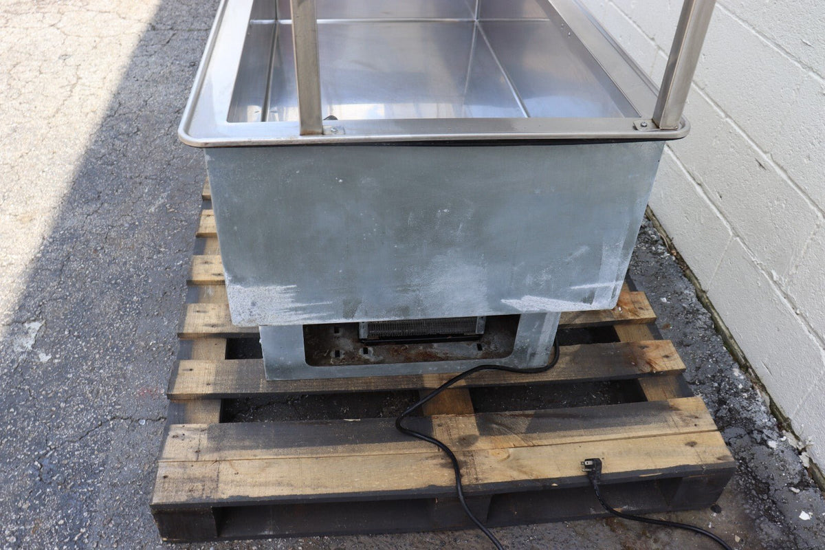 Atlas Metal WCMD-C-3 Refrigerated Drop-In Cold Food Well Unit, w/ Custom Shelf - NMB Restaurant Equipment