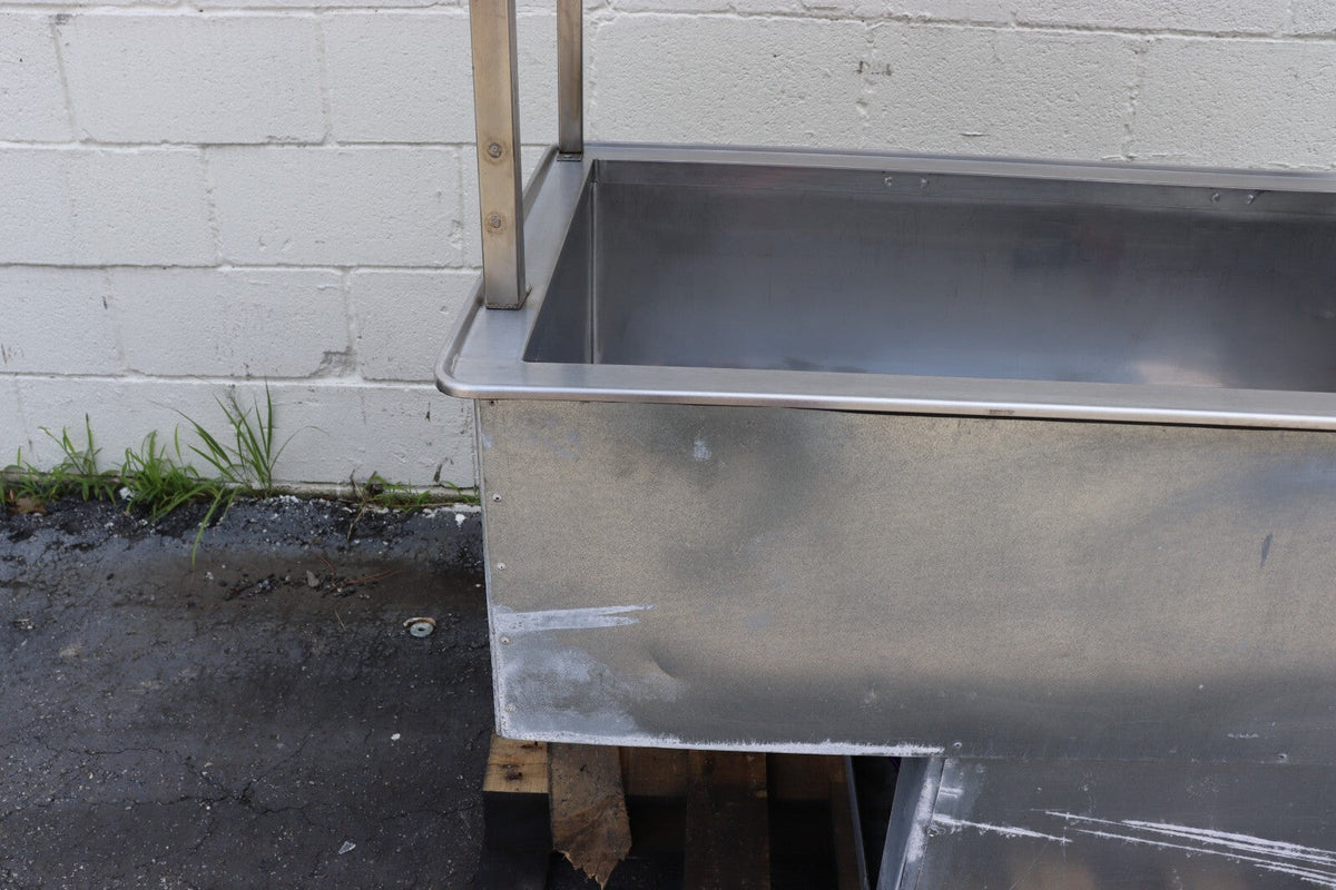 Atlas Metal WCMD-C-3 Refrigerated Drop-In Cold Food Well Unit, w/ Custom Shelf - NMB Restaurant Equipment