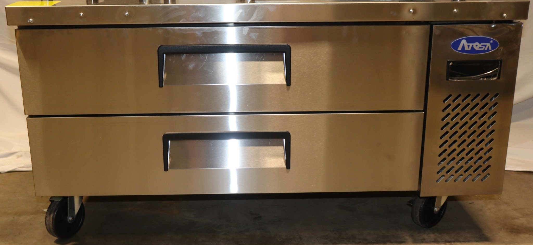 Atosa MGF8450GR 48" Single Section Stainless Steel Chef Base Refrigerator - NMB Restaurant Equipment