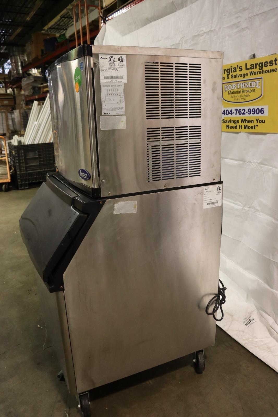 Atosa YR450-AP-161 + CYR400P 460lb/24hr Cube-Style Ice Machine With Bin - NMB Restaurant Equipment