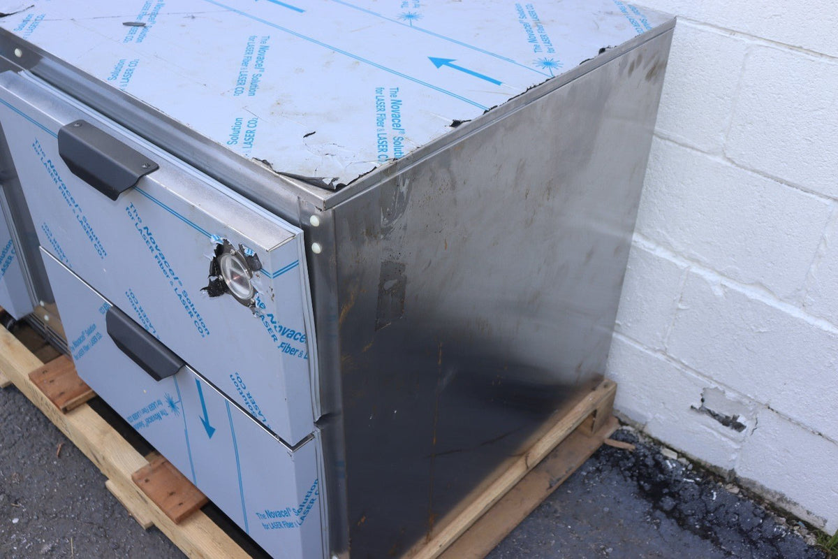 Beverage Air UCRD60AHC-4 60" Two Section Undercounter Refrigerator w/ 4 Drawers - NMB Restaurant Equipment