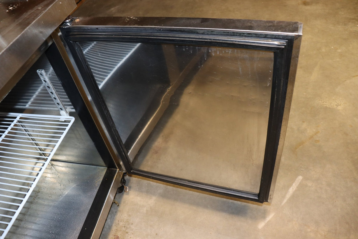 Blue Air BLPT48-HC Sandwich Prep Table Two-section 48-3/8"W, w/ Overshelf - NMB Restaurant Equipment