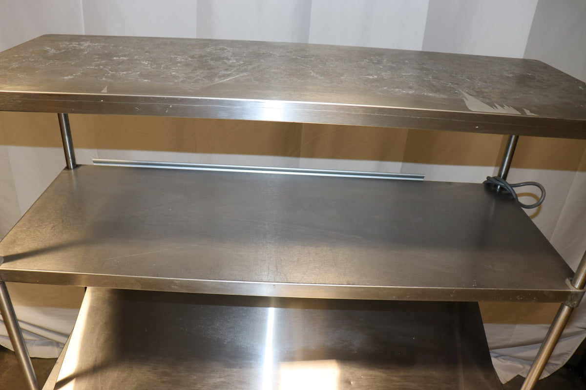 Blue Air BLPT48-HC Sandwich Prep Table Two-section 48-3/8"W, w/ Overshelf - NMB Restaurant Equipment