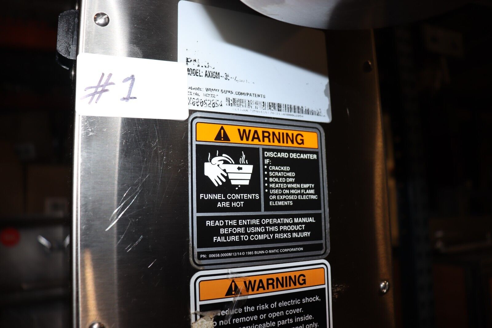 Bunn Axiom 35-2 220V Coffee Maker, 38700.0095, 120/208-240V, 1, (Dunkin Donuts) - NMB Restaurant Equipment