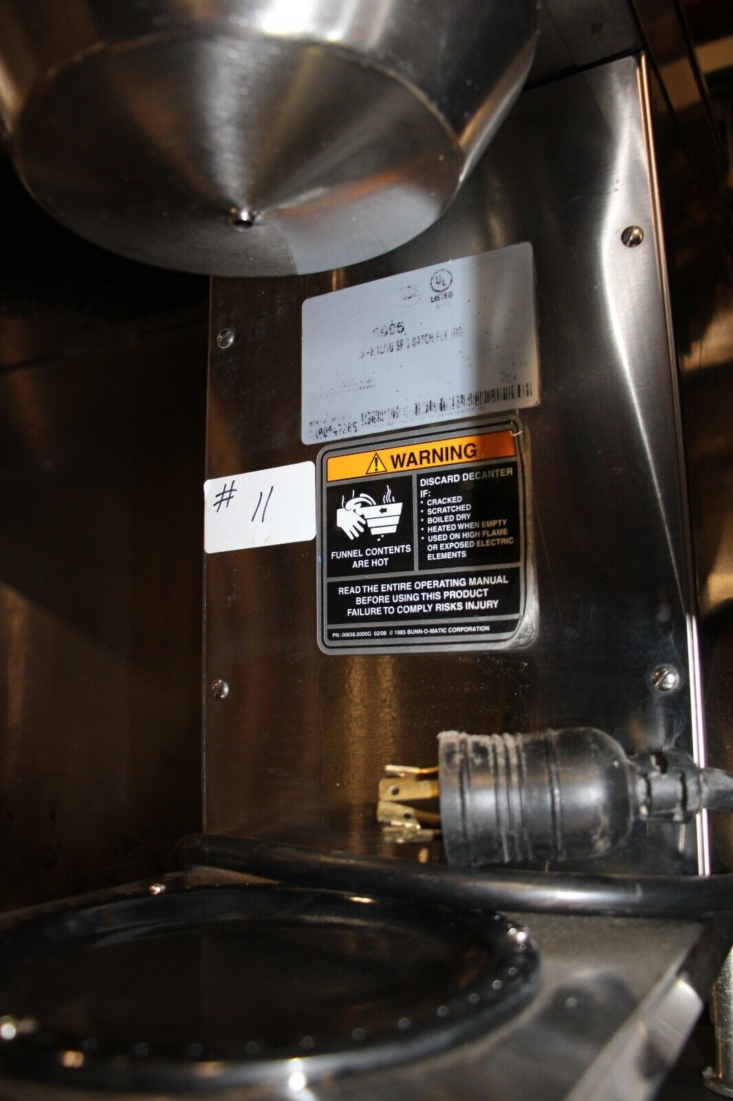 Bunn Axiom 35-2 220V Coffee Maker, 38700.0095, 120/208-240V, 11 (Dunkin Donuts) - NMB Restaurant Equipment