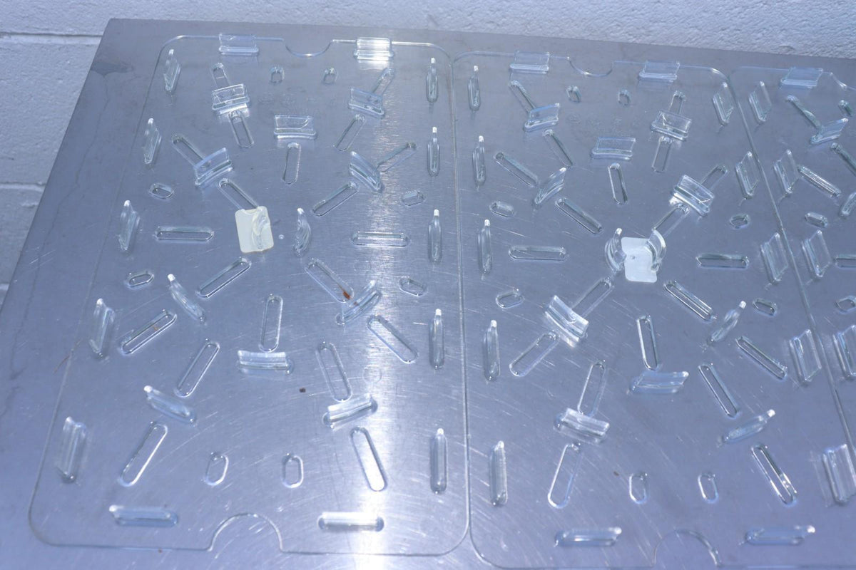Case of 6 Cambro 1218DSCW135 Drain Shelf for Half-Size Cambro Food Storage Boxes - NMB Restaurant Equipment